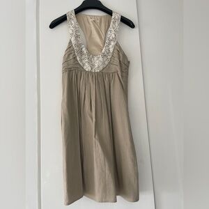 Anthropologie Mini Dress - Linen Racerback